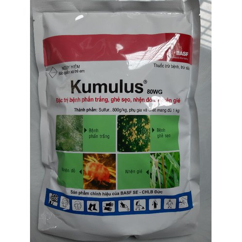 Kumulus 1kg, trừ  nhện đỏ, nhện gié, phấn trắng, ghẻ