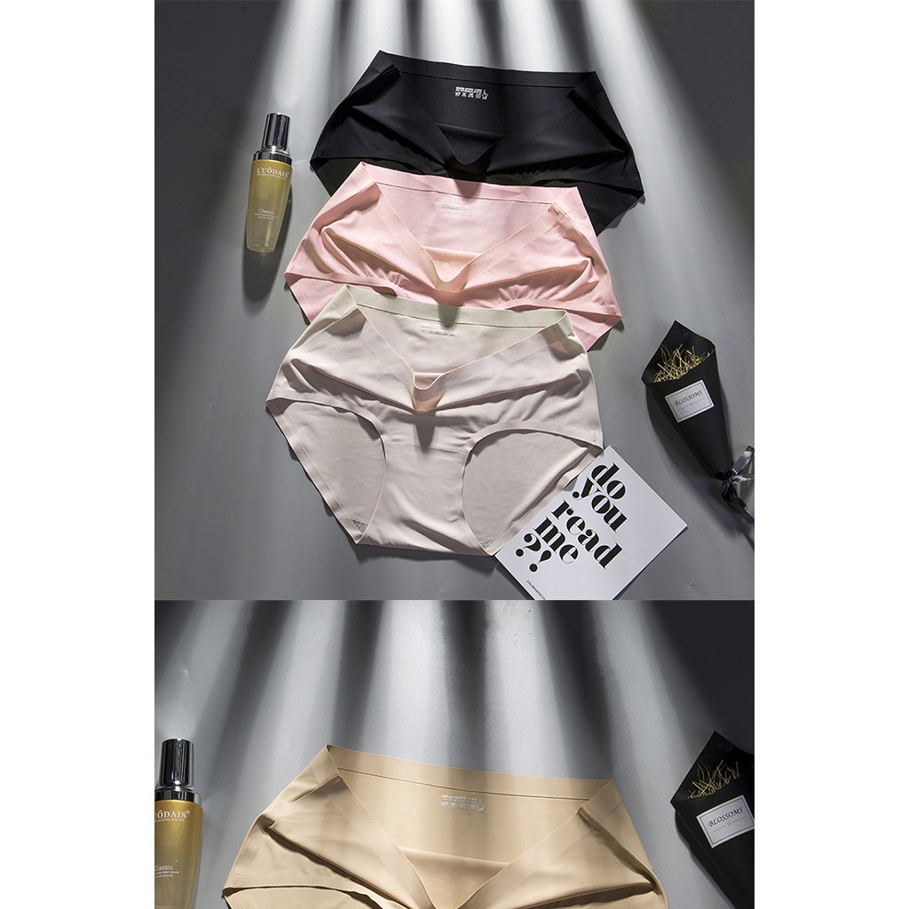 Quần lót Su Thun Lạnh chuẩn xuất Nhật, Quần lót nữ bigsize không đường may, co giãn cao cấp | BigBuy360 - bigbuy360.vn