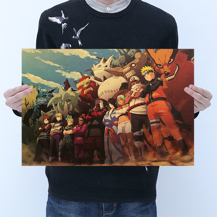 Áp Phích Trang Trí Nội Thất Hình Naruto