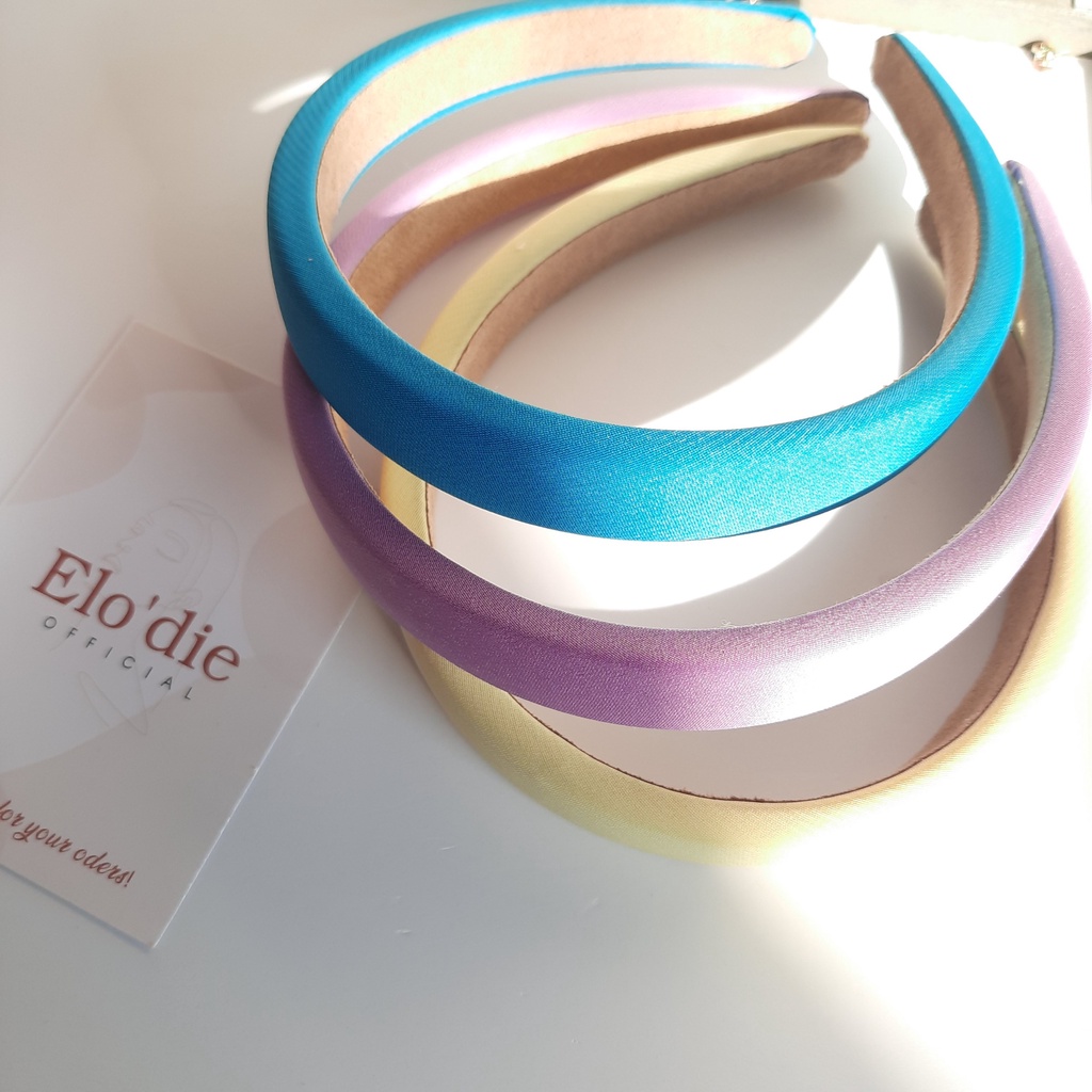 Băng Đô Cài Tóc Màu Trơn, Bờm Cài Tóc Màu Trơn Retro