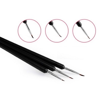 Set 3 cọ vẽ nét trang trí móng tay