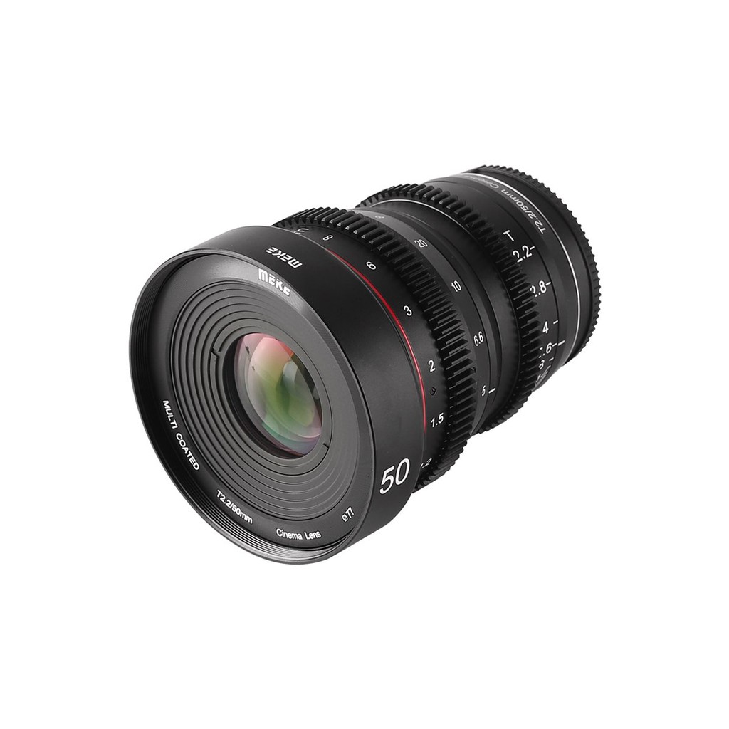 [Mã 229ELSALE hoàn 7% đơn 300K] Ống Kính Meike 50mm T2.2 Manual Focus Cinema Lens cho M4/3 - Sony - Fujiflm