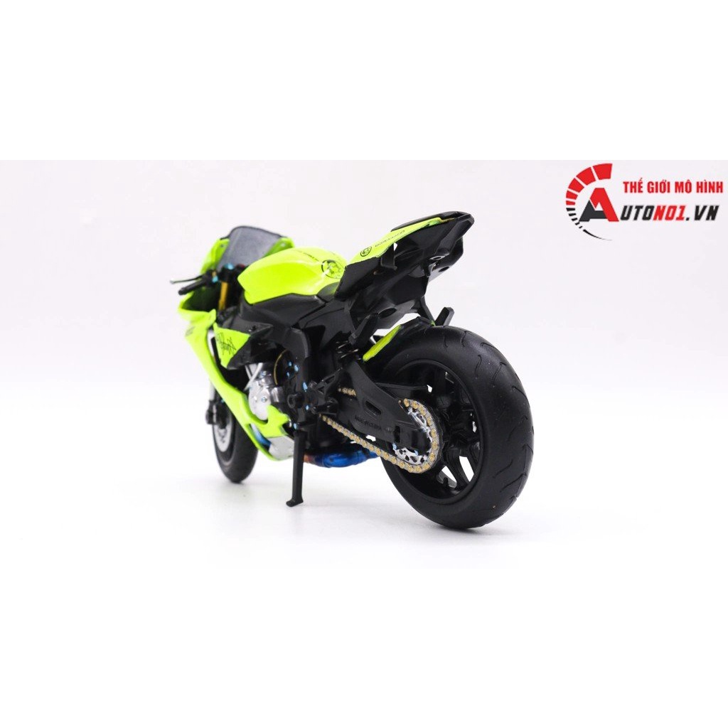 MÔ HÌNH XE YAMAHA YZF R1M GREEN ĐỘ PÔ SC 1:12 AUTONO1 D192