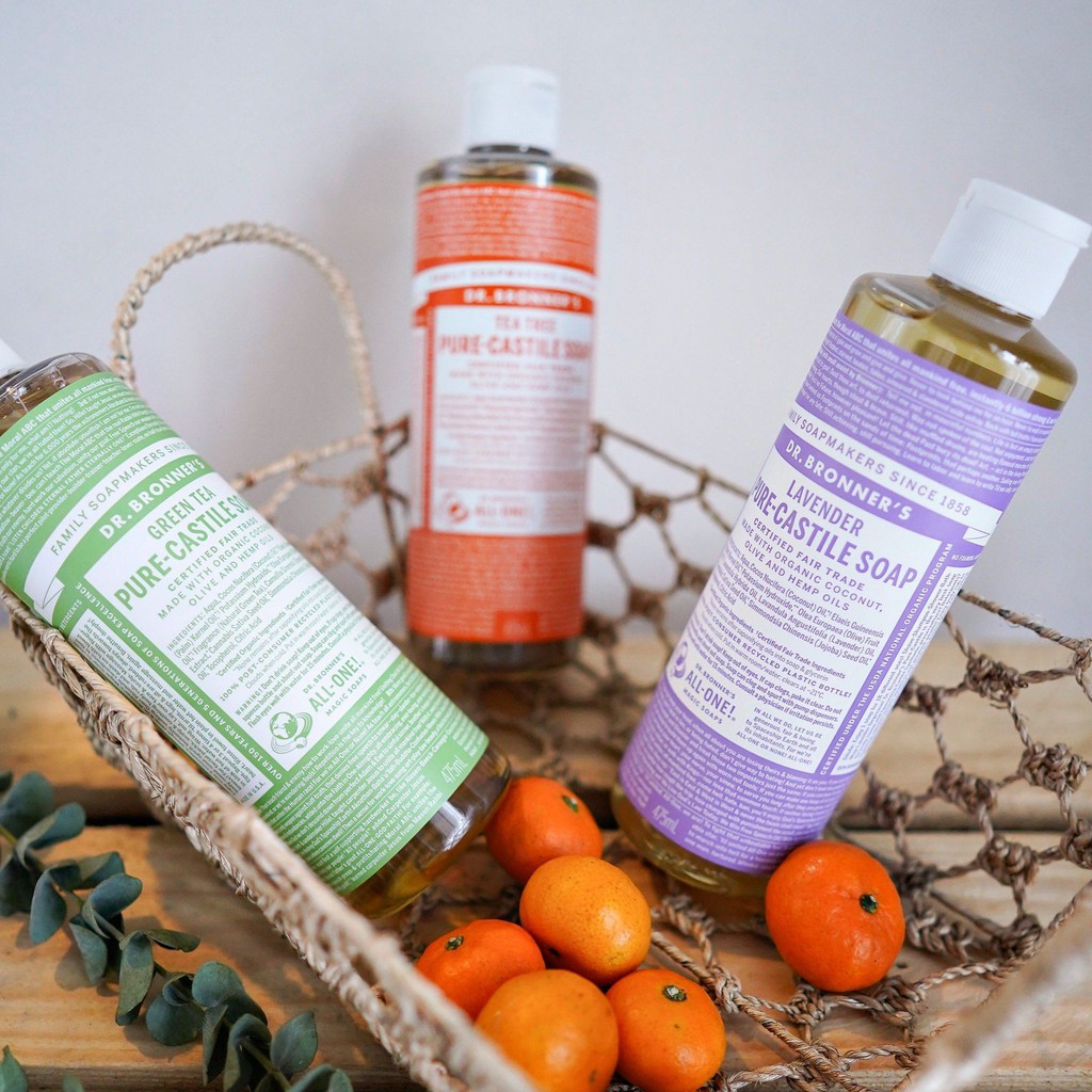 Xà phòng hữu cơ đa năng Dr Bronner’s 18 công dụng - Castile soap 18 in 1 - 8oz & 16oz