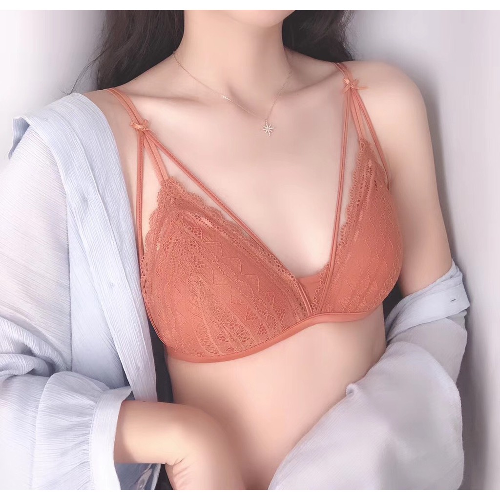 Áo Bralette áo Bra ren không gọng đệm nâng ngực chất ren đẹp nhiều màu xinh_AL40