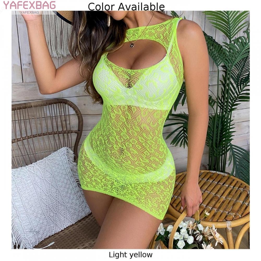 Women Sexy Lingerie Fishnet Sheer Bodysuit  Net Dress Hollow Out Sleepwear High Quality