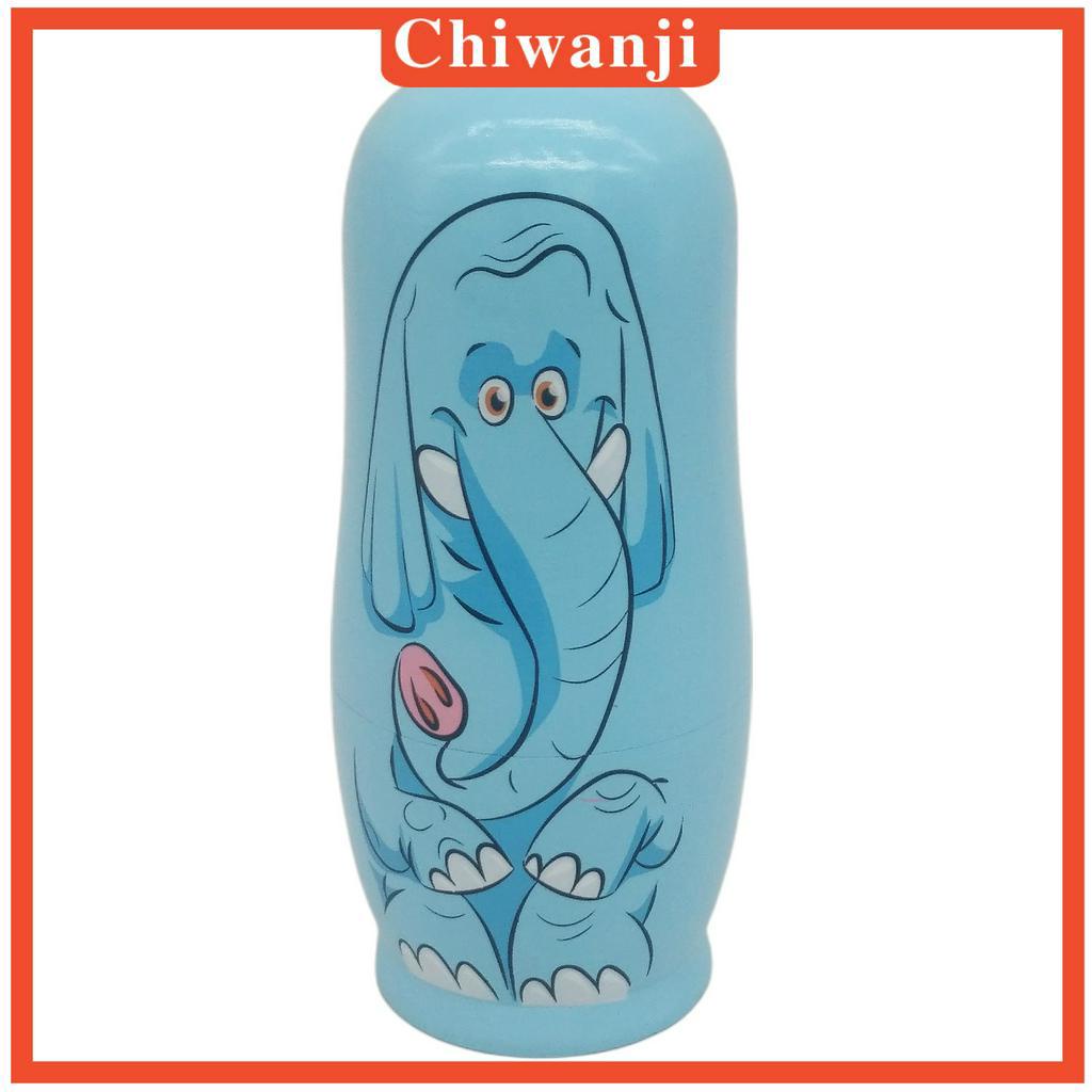 Bộ 6 Búp Bê Matryoshka Hoạt Hình Nga Bằng Gỗ