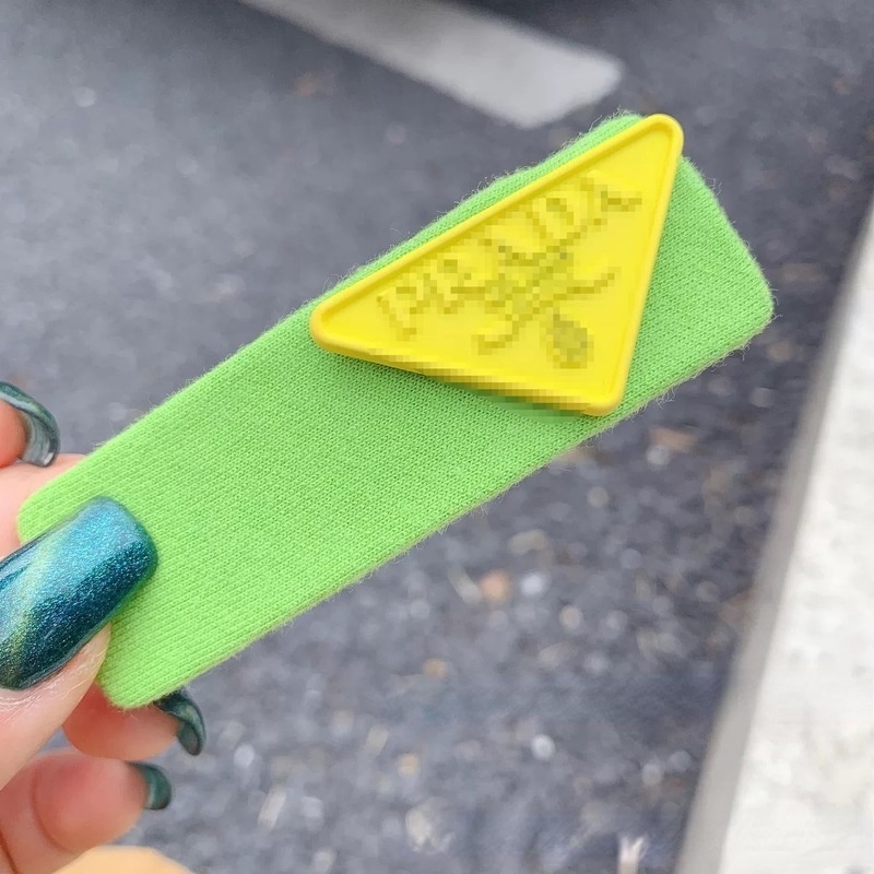 Kẹp tóc vải hình tam giác màu sắc ngọt ngào đáng yêu cho nữ