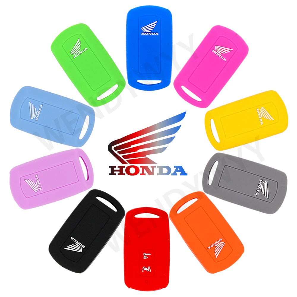 Silicone Vỏ Bọc Chìa Khóa Hai Nút Bấm Bằng Silicon Nhiều Màu Cho Honda Click / Vario 150 / 150i / 2018