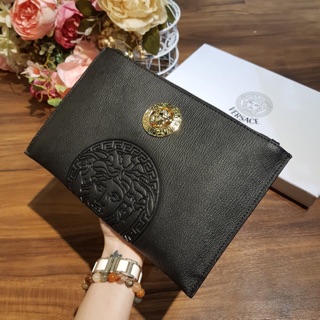 Ví Cầm Tay Versace Chất Da Siêu Mịn