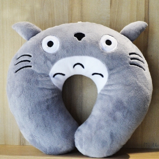 Gối kê cổ Chữ U Totoro Xám