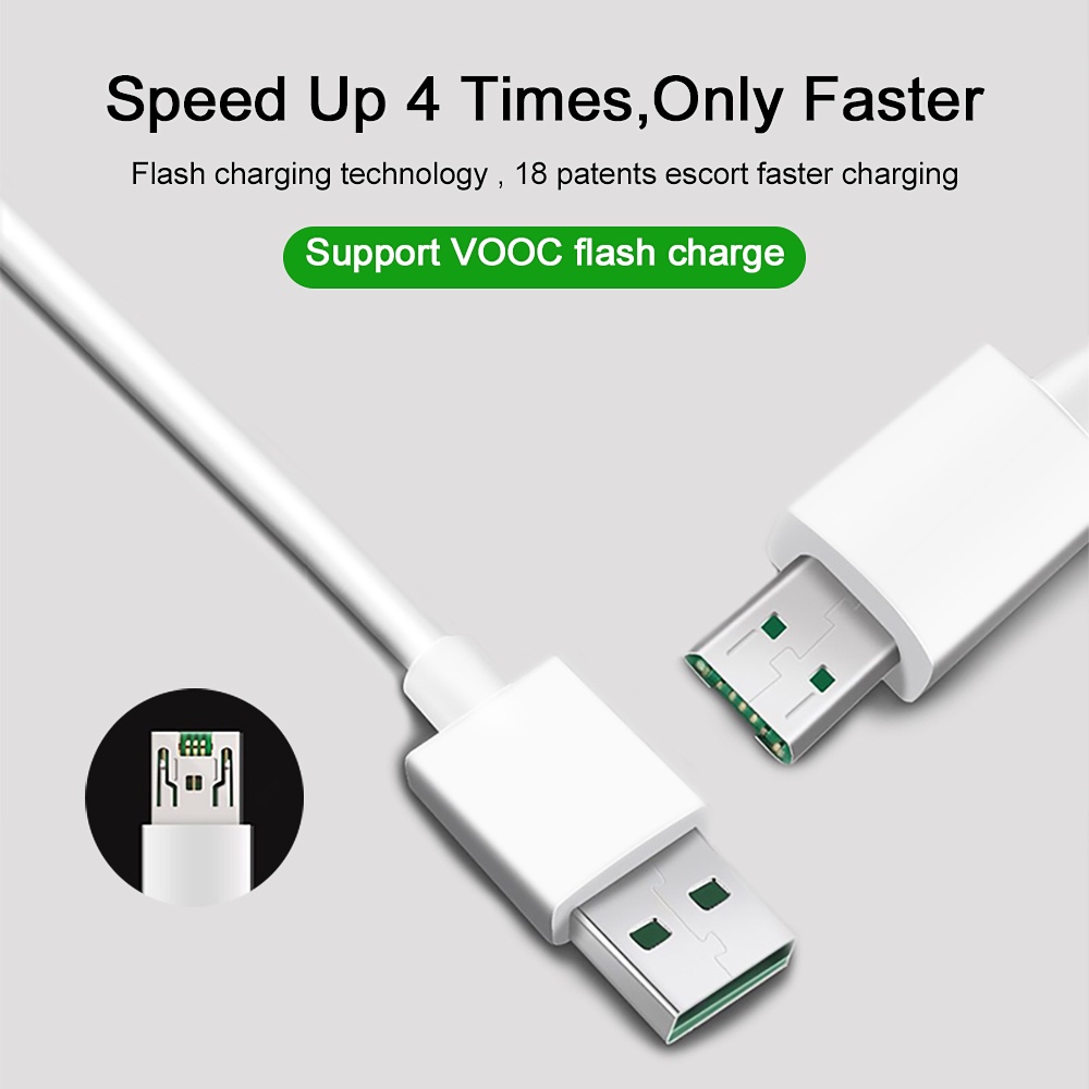 Cáp sạc nhanh HdoorLink VOOC USB 5V 4A 7 Pin Micro USB cho điện thoại OPPO