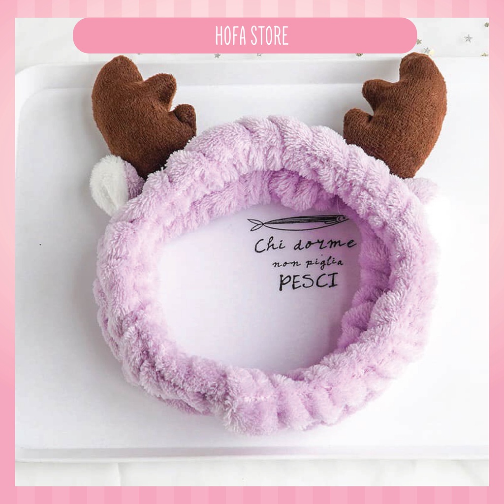 Băng đô cao câp sừng tuần lộc cute kiểu dáng Hàn Quốc dành cho nữ