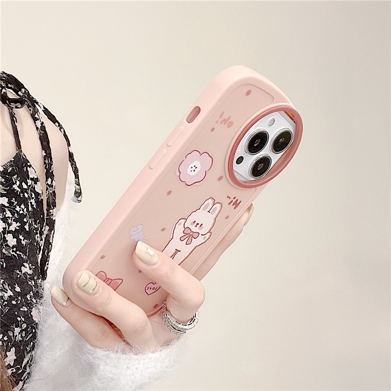 Ốp lưng iphone ốp Điện Thoại Chống Sốc Hình Thỏ Hoạt Hình Cho iPhone 14 13 12 11 PROMAX XS XR XSMAX SE2020 6 7 8PLUS