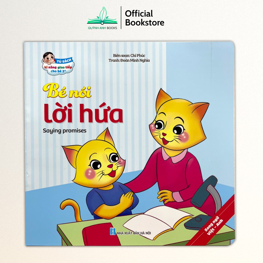 Sách - Truyện tranh kỹ năng giao tiếp ứng xử cho bé từ 2 tuổi song ngữ Việt Anh (Bộ 10 quyển) - NPH Việt Hà