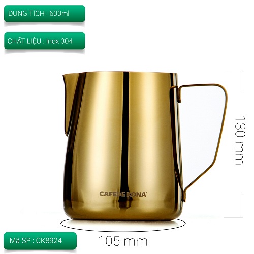 Ca đánh sữa mũi bằng 600ml