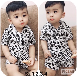 Bộ lanh lụa cho bé