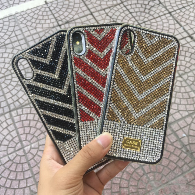 Ốp Cứng Komiss Đính Đá Cao Cấp Dành Cho Các Đời Máy Từ 6 Plus đến XS Max