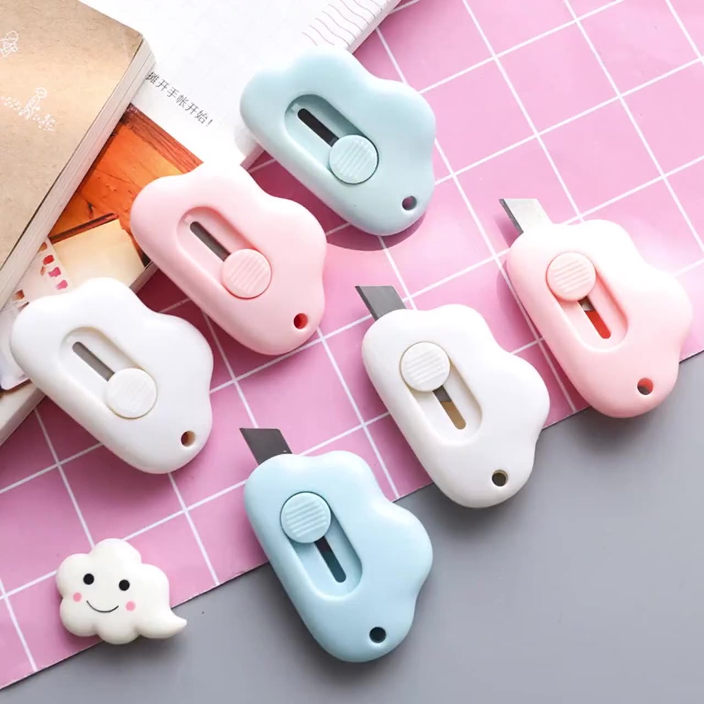 Dao rọc giấy SOSAMA dao cắt giấy nhựa hình đám mây siêu dễ thương SK-001368