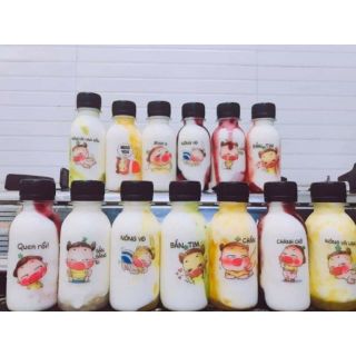 Chai nhựa nắp đen 🎯 freeship 🎯 chai chiết 120ml đựng sữa chua, nước hoa quả, trà sữa ...