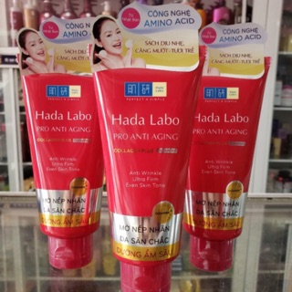 Sữa rửa mặt chống lão hoá hada labo PRO ANTI  AGING 80g