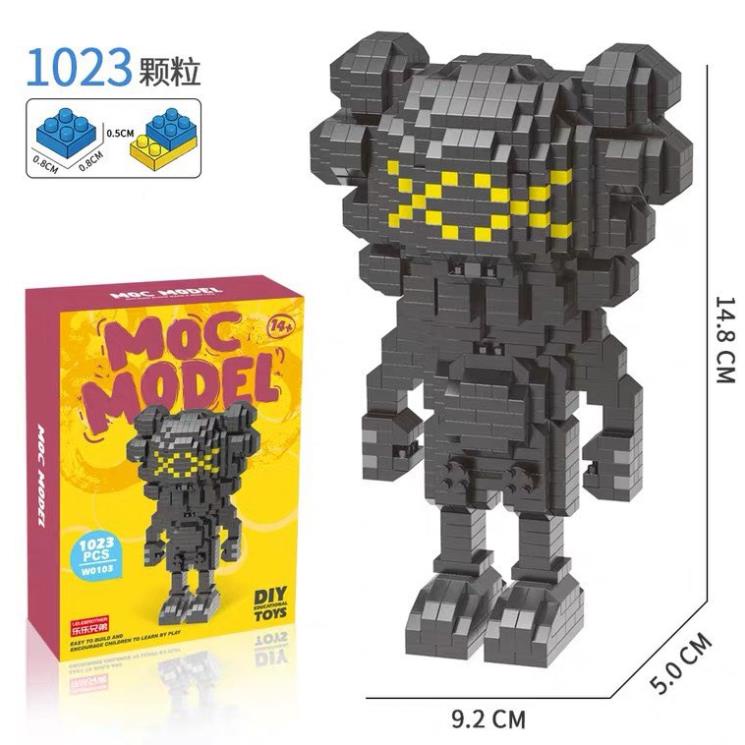 Bộ đồ chơi lắp ráp lego nhân vật hoạt hình-Lego Kaws Moc Model 7890