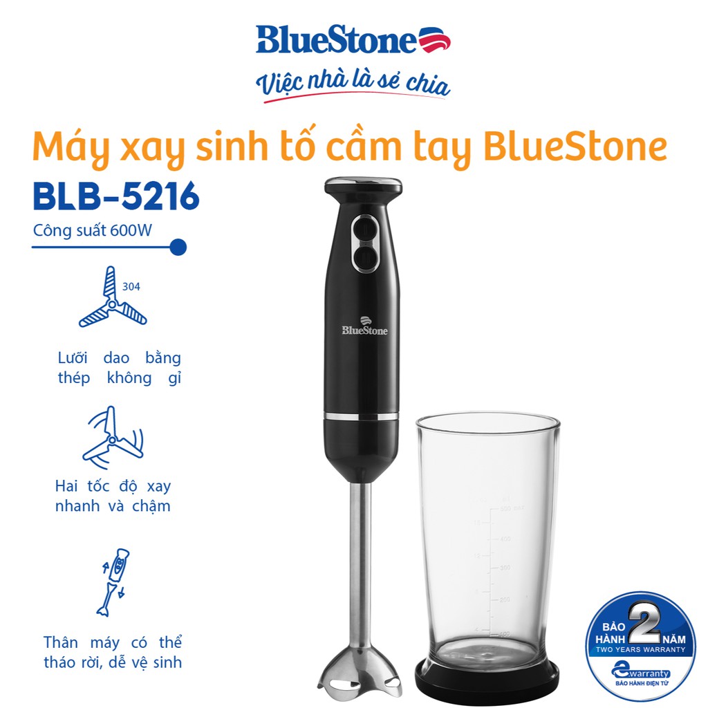 Máy xay sinh tố cầm tay BlueStone BLB-5216 – Bảo hành 24 tháng