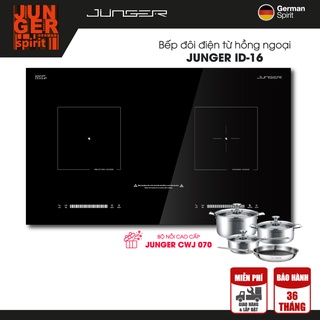 Bếp đôi điện từ hồng ngoại junger id-16 - công suất 4800w - mặt kính schott ceran | bảo hành 2 năm