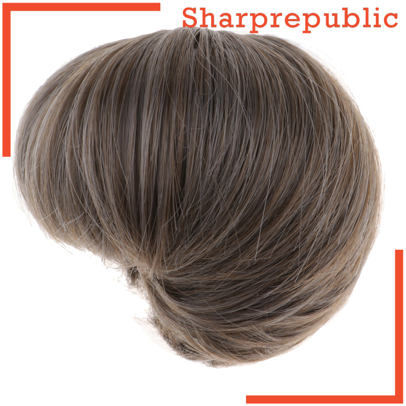 [SHARPREPUBLIC]1/3 BJD Fashion Doll Wigs DIY Short Hair Hairpiece For 70cm Uncle Male Doll