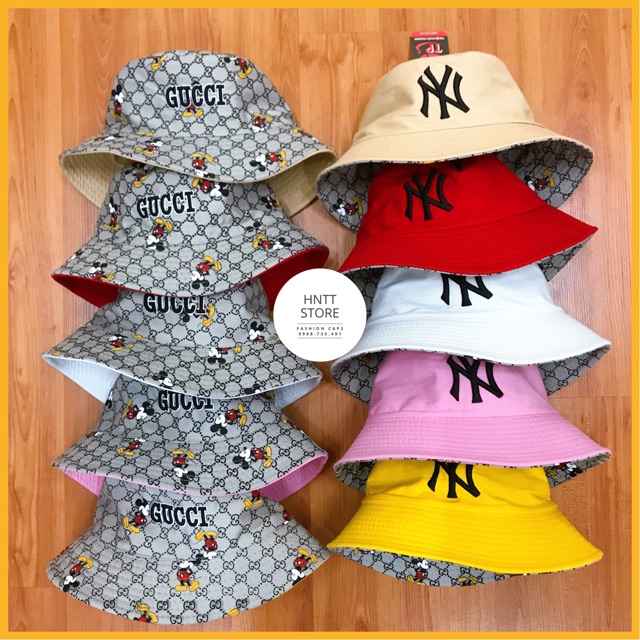 NÓN BUCKET - NÓN TAI BÈO 2 MẶT PHỐI CHUỘT CỰC HOT