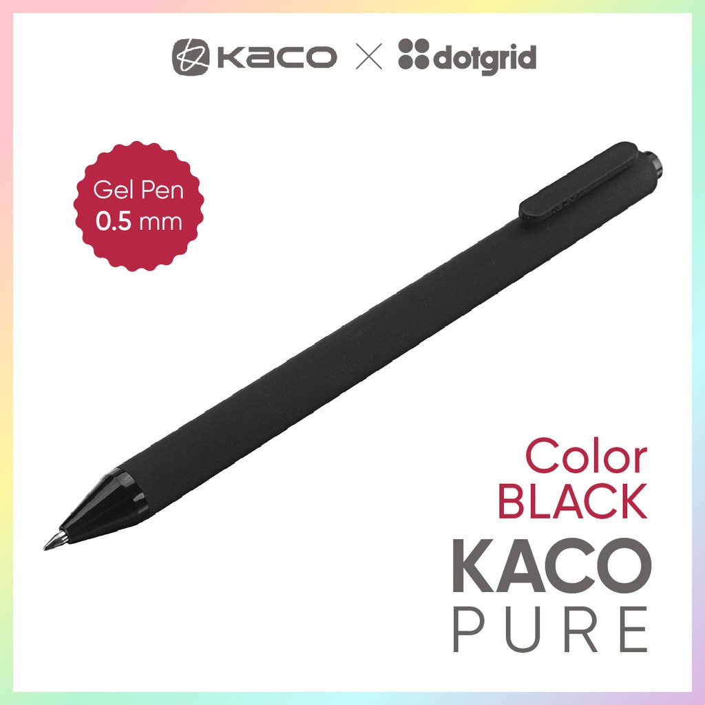 Bút gel KACO PURE (cây lẻ) - Black