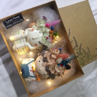 [TẶNG DÂY ĐÈN LED] CHO SET HỘP LỌ GỐM HO KHÔ ƯỚP, LỌ CÔ GÁI, LỌ CHÀNG TRAI ĐỂ BÀN LÀM VIỆC, trang trí, chụp ảnh sản phẩm