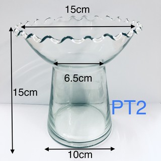 Ly đựng phật thủ, lọ thủy tinh trồng cây nuôi cá nha đam thủy canh BÈO 15cm x 15cm  hydroponic mini fish tank ML-PT2