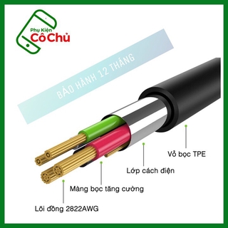 Cáp Sạc Nhanh Micro Usb màu Đen dài 1m2 zin