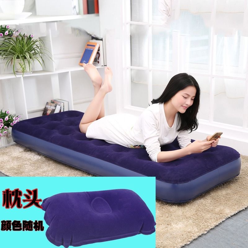 Giường Bơm Hơi 4 Kích Cỡ + Bơm Hơi 22cm Gấp Gọn Tiện Dụng Cho Hoạt Động Ngoài Trời