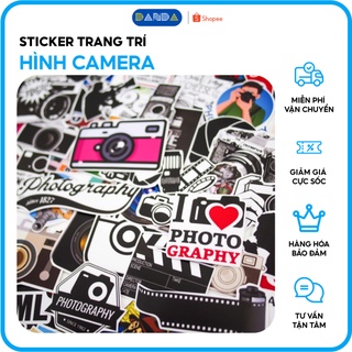 [LẺ 1 CHIẾC ] STICKER TRANG TRÍ HÌNH CAMERA - CHỐNG TRẦY, CHỐNG NƯỚC - GIAO NGẪU NHIÊN- DANDA STORE