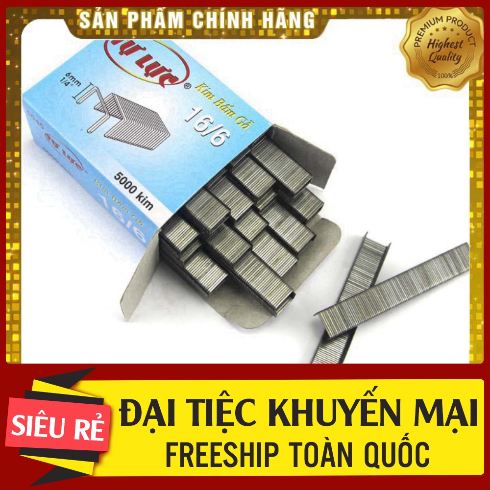 [  HÀNG CHẤT LƯỢNG _ GIÁ SIÊU RẺ ] Hộp 5000 ghim bấm gỗ tự lực 16/6