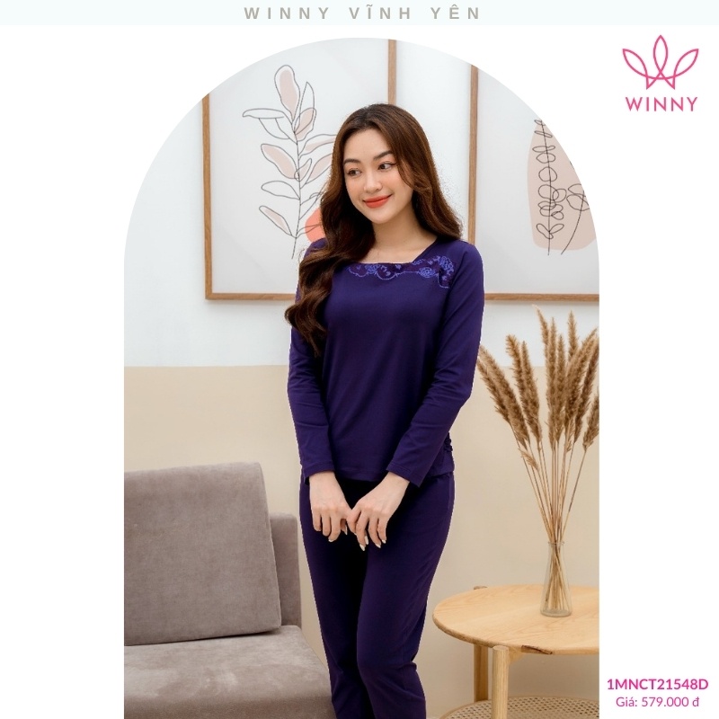 Bộ đồ cotton dài tay quần dài Winny - 1MNCT21548D