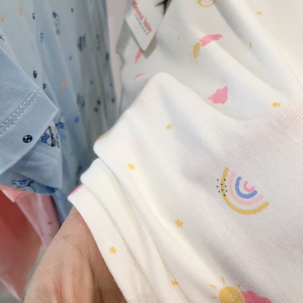 Bộ ba lỗ cho bé vải sợi tre Momma