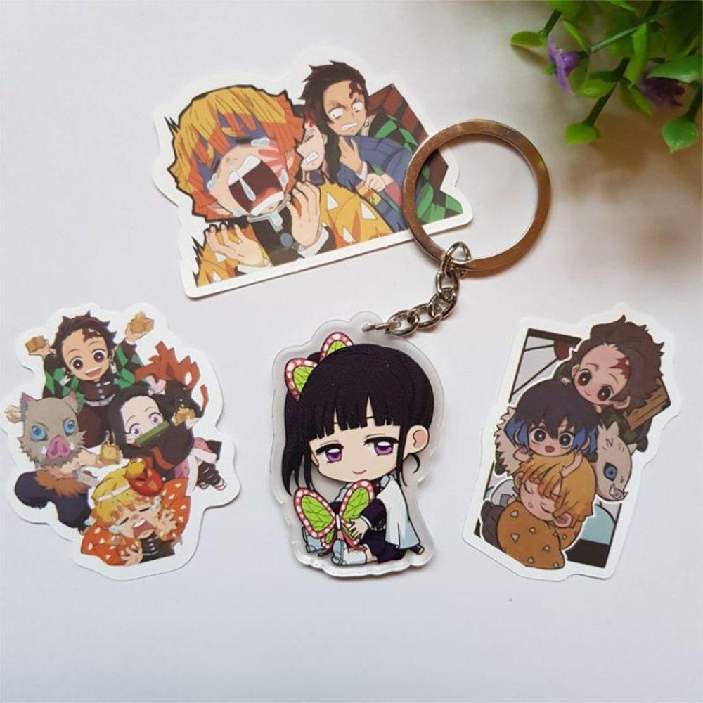 Móc Khóa Gắn Túi Xách/Túi Xách Hình Nhân Vật Hoạt Hình Shinobu Kimetsu No Yaiba Tanjirou Nezuko Demon Slayer Inosuke