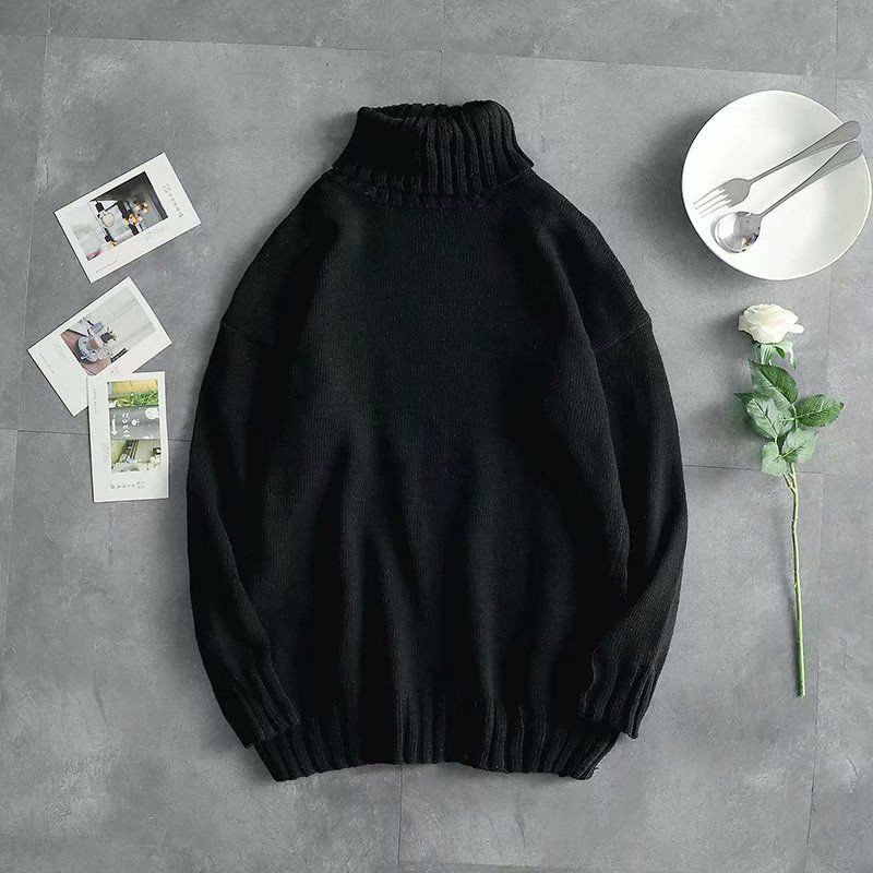 Áo Sweater Cổ Lọ Dáng Rộng Dày Dặn Phong Cách Hàn Quốc Cho Nam Giới | BigBuy360 - bigbuy360.vn