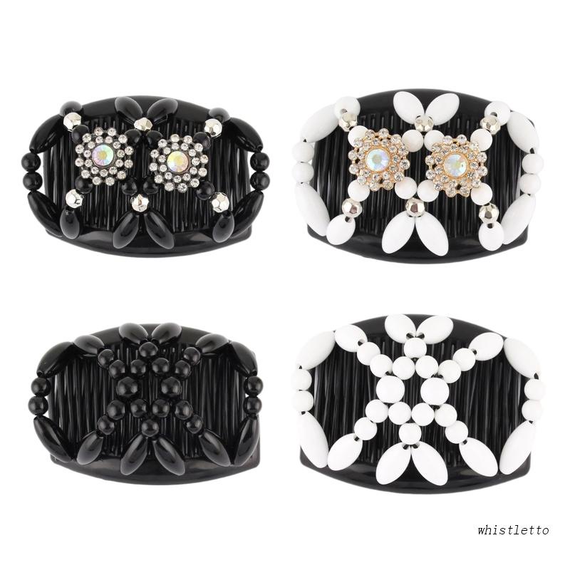 Lược Cài Tóc Đính Hạt Co Giãn Cho Cô Dâu