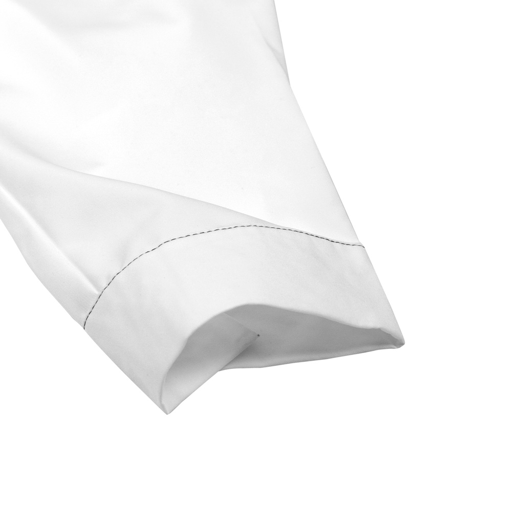 Áo sơ mi nữ form rộng tay dài kiểu hàn, vải lụa màu trắng local brand ONTOP - Over Shirt Mono