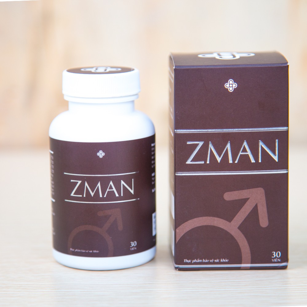 [ Siêu Xả Hàng ] ZMAN - Viên Uống Zman - Tăng Cường Sinh Lý Nam Giới - Phong Độ Đỉnh Cao (Hộp 30 viên) Date 10/2021