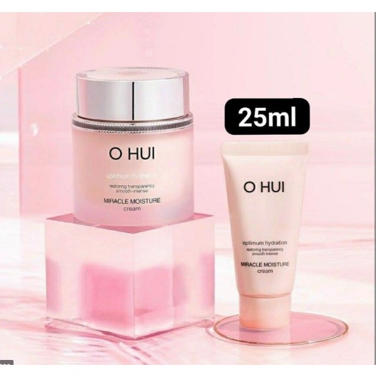Kem dưỡng ẩm Ohui Miracle Moisture Cream 25ml_dưỡng da căng bóng ngay tức thì