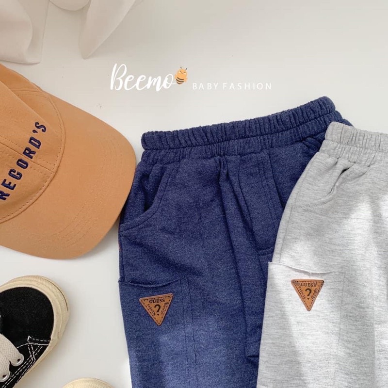 Quần jogger cotton da cá bé trai