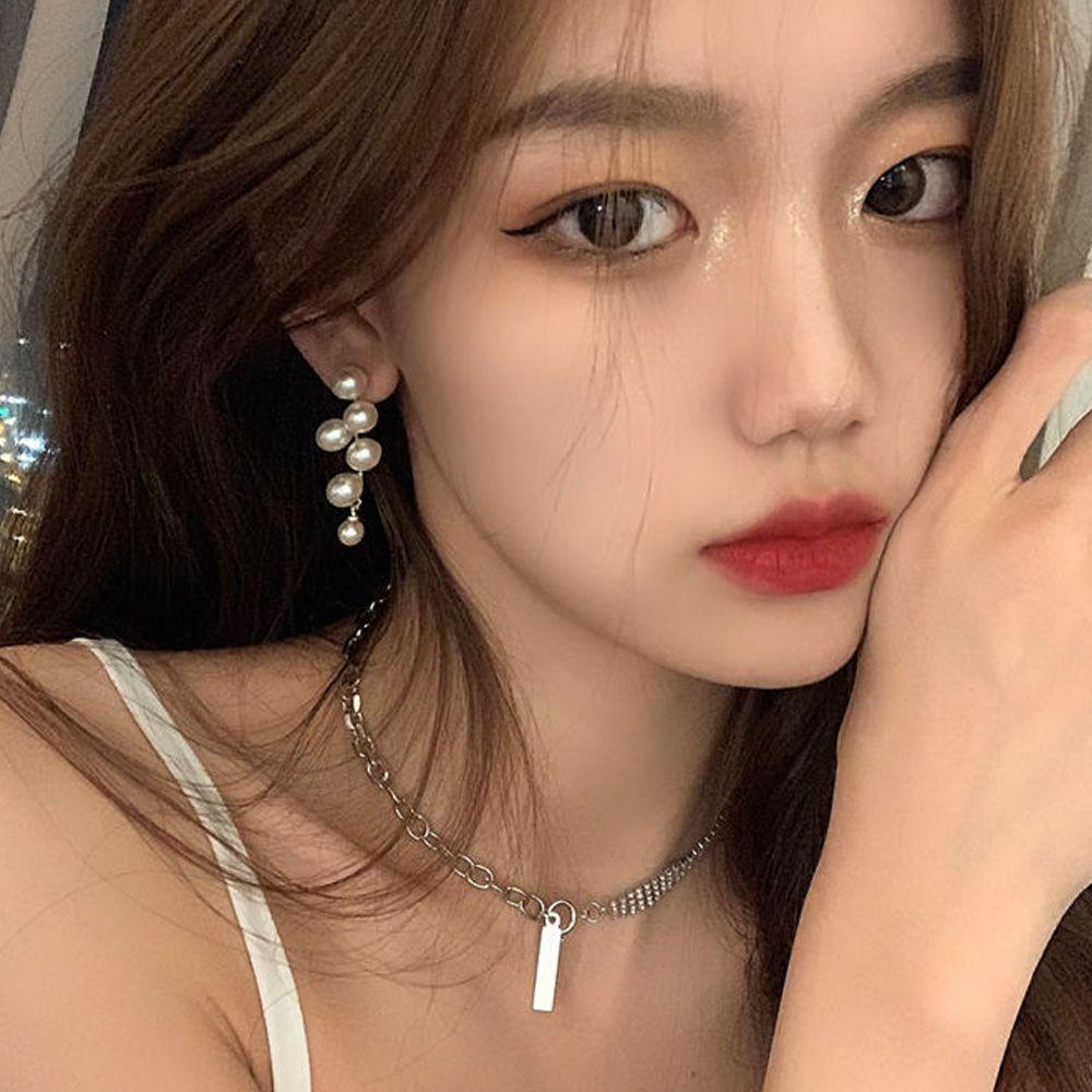 1 Đôi Bông Tai Hình Tua Rua Đơn Giản Phong Cách Vintage Thanh Lịch Cho Nữ