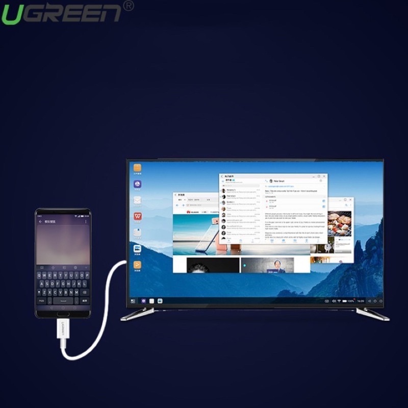 Bộ chuyển đổi type-C sang HDMI Tiếp xúc mạ vàng 24K Hỗ trợ 4K,3D 30841 chính hãng