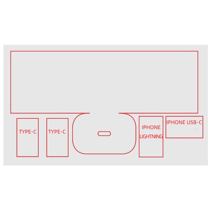 Miếng dán bảo vệ cục sạc và đẩu dây sạc iphone 11Pro 12Pro 11Promax 12Promax 13 13Promaxcute dễ thương 18w 20w