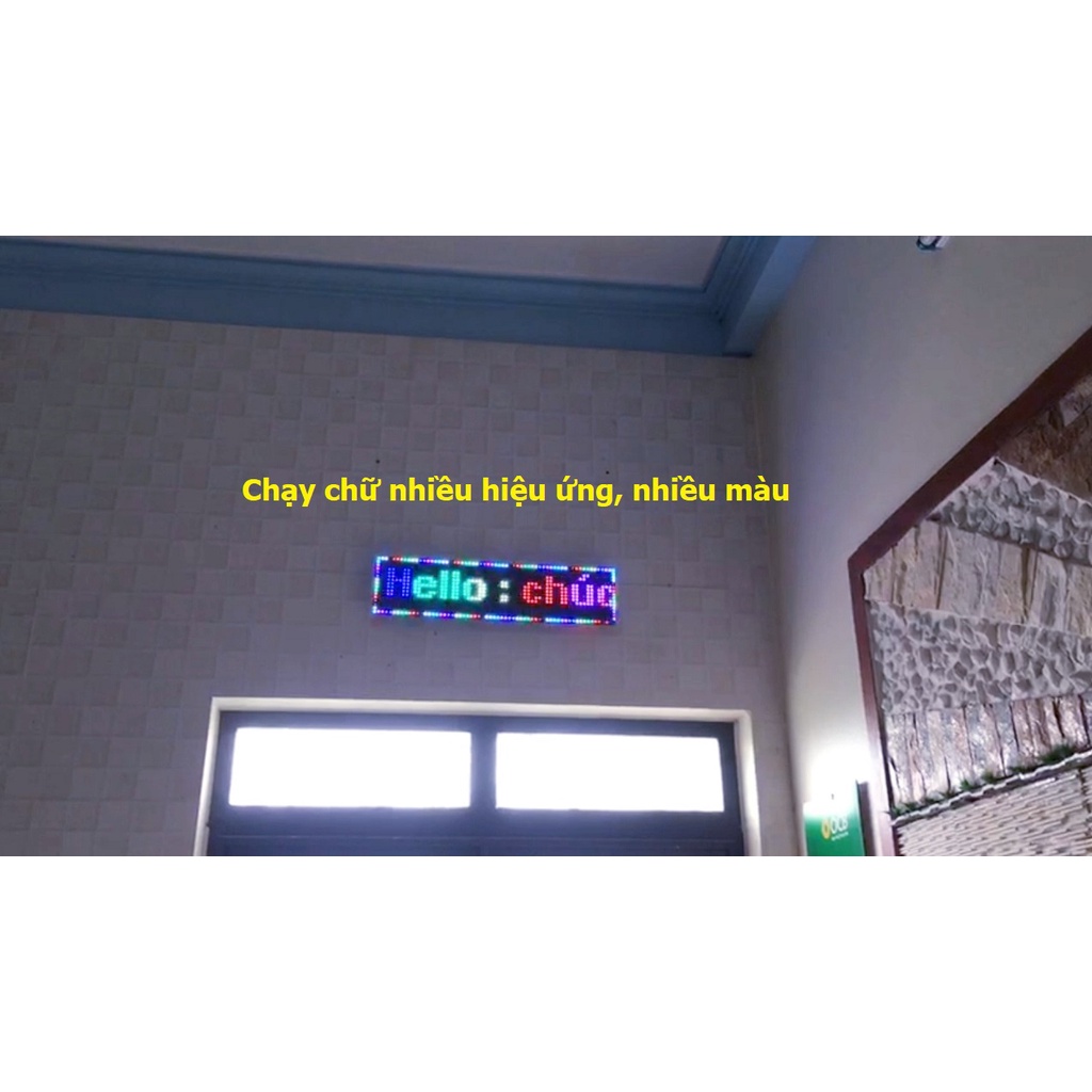 Đồng hồ Led Matrix, Led P10 siêu to khổng lồ - Ghép 2 tấm P10
